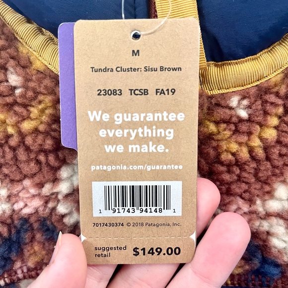 Patagonia NWT Retro-X Sherpa Fleece Zip-Up Vest - Picture 6 of 12